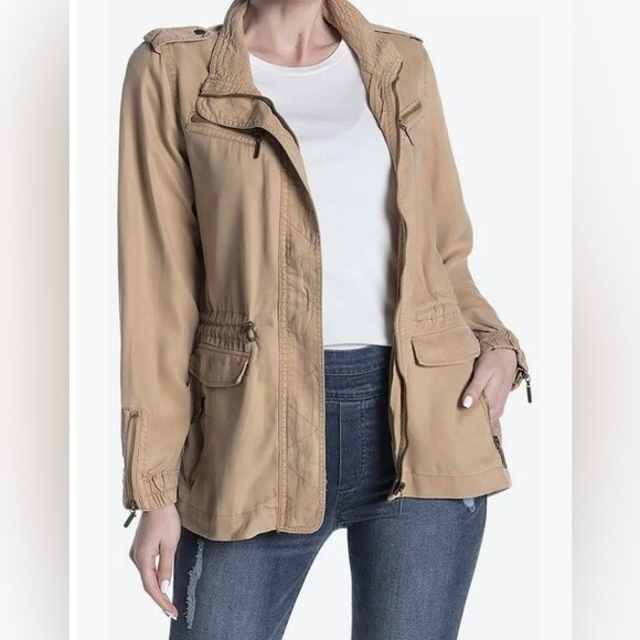 Nordstrom Max Jeans caramel color utility jacket size small - Picture 2 of 9